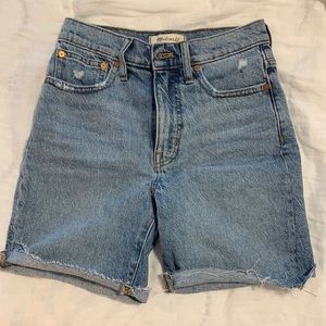 NWT Madewell high waist 7" Jean shorts